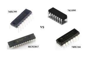 Понимание различий между 74HC595, 74LS595, 74HC164 и MCP23017