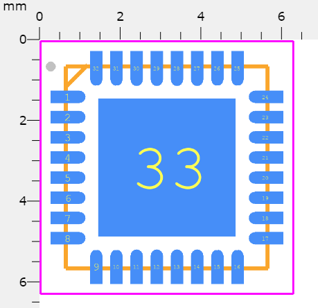 USB3300 Footprint