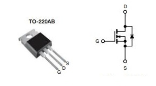 IRF640N Pinout