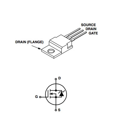 IRF620 Pinout