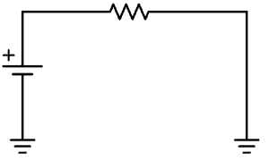 GND as the common reference point in a circuit