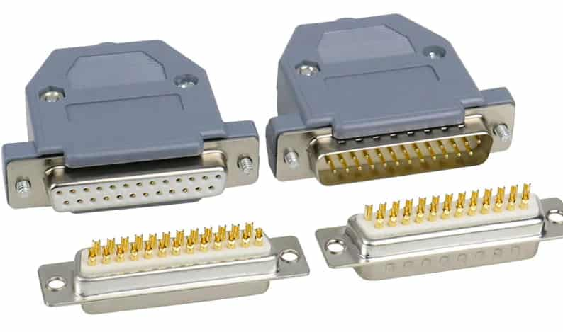 Female and Male D-Sub Connectors