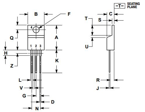 MJE13007 Dimension Outline